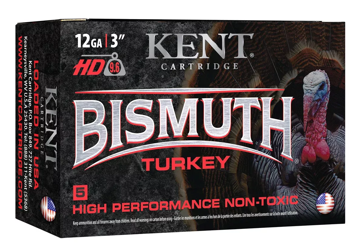 Kent Cartridge B123TK465 Bismuth Turkey12 Gauge 3" 1 5/8 oz 1300 fps Bismuth 5 Shot 5 Bx/20 Cs