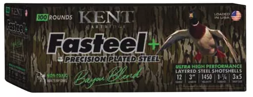 KENT FASTEEL+ BAYOU 12GA 1-1/4OZ #3X5 100/2