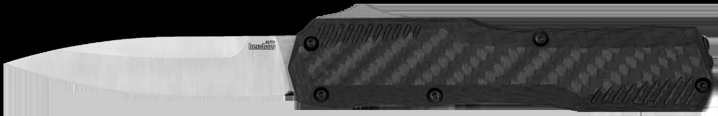 Kershaw 9000CF Livewire3.35" OTF Dagger, Plain Black PVD CPM MagnaCut Steel Blade, Black Anodized Aluminum Handle
