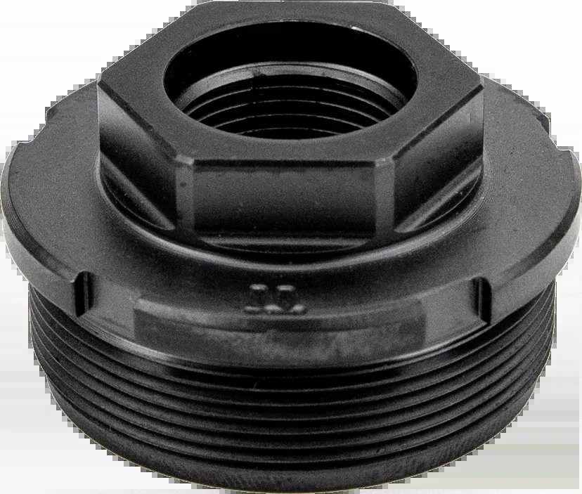 KGM Suppressors Direct Thread Adapter for HUB 1.375x24 to 1/2x28 Titanium Nitride Black A-DTA-T-1