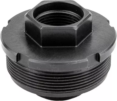 KGM Suppressors A-DTA-S-3M Direct Thread Adapter Fits 3/4"x24 Steel Nitride Black
