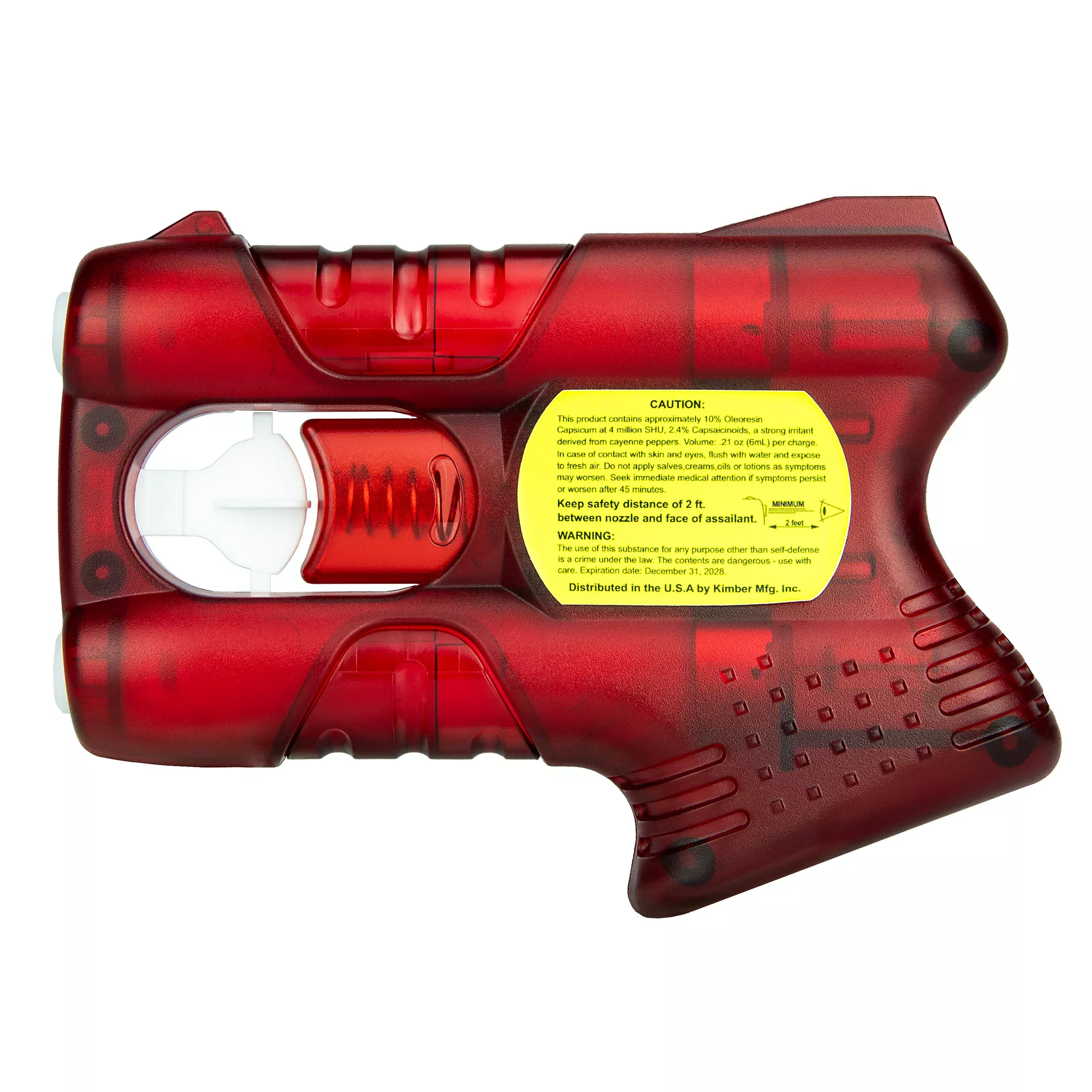Kimber America PepperBlaster 3 Non-Aerosol Oleoresin Capsicum Pepper Spray, Red 12-Pack LA98071
