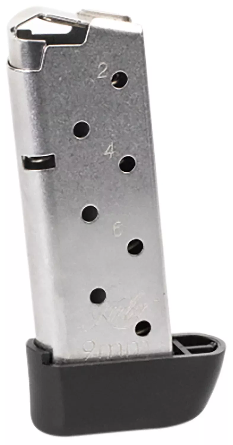 Kimber Mfg, Inc 1200845A Micro 97rd Extended 9mm Luger Silver Stainless Steel