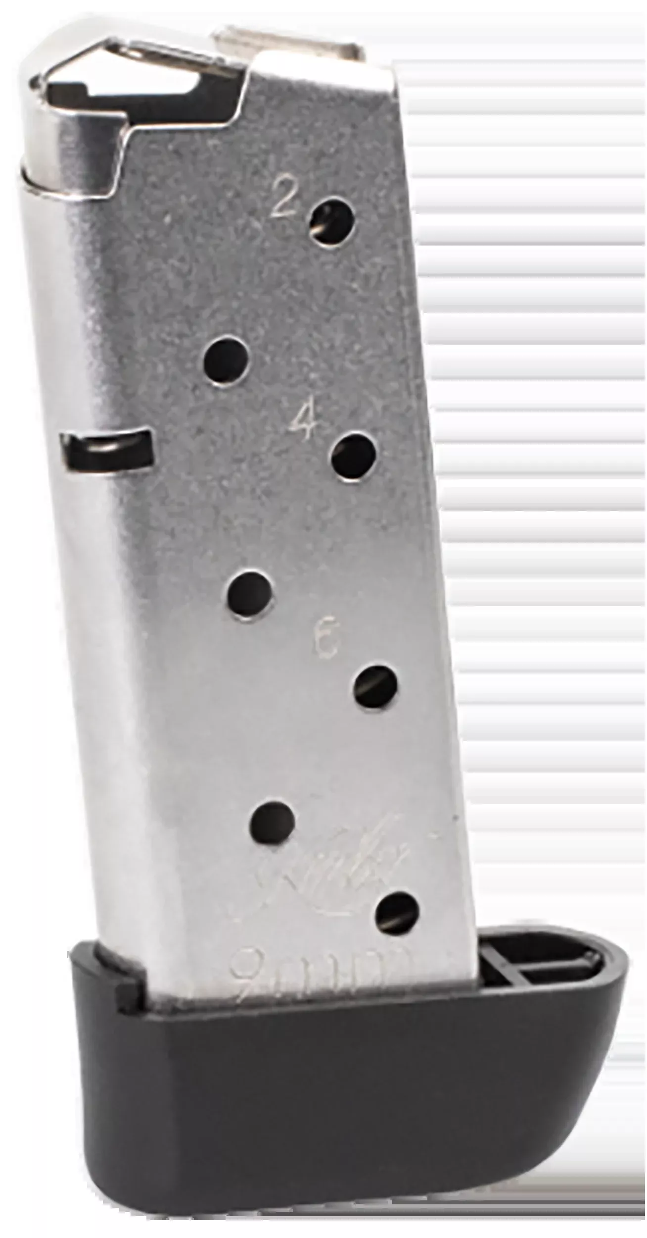 Kimber Micro 9 9mm Luger 7rd Extended Stainless Steel Magazine - Silver