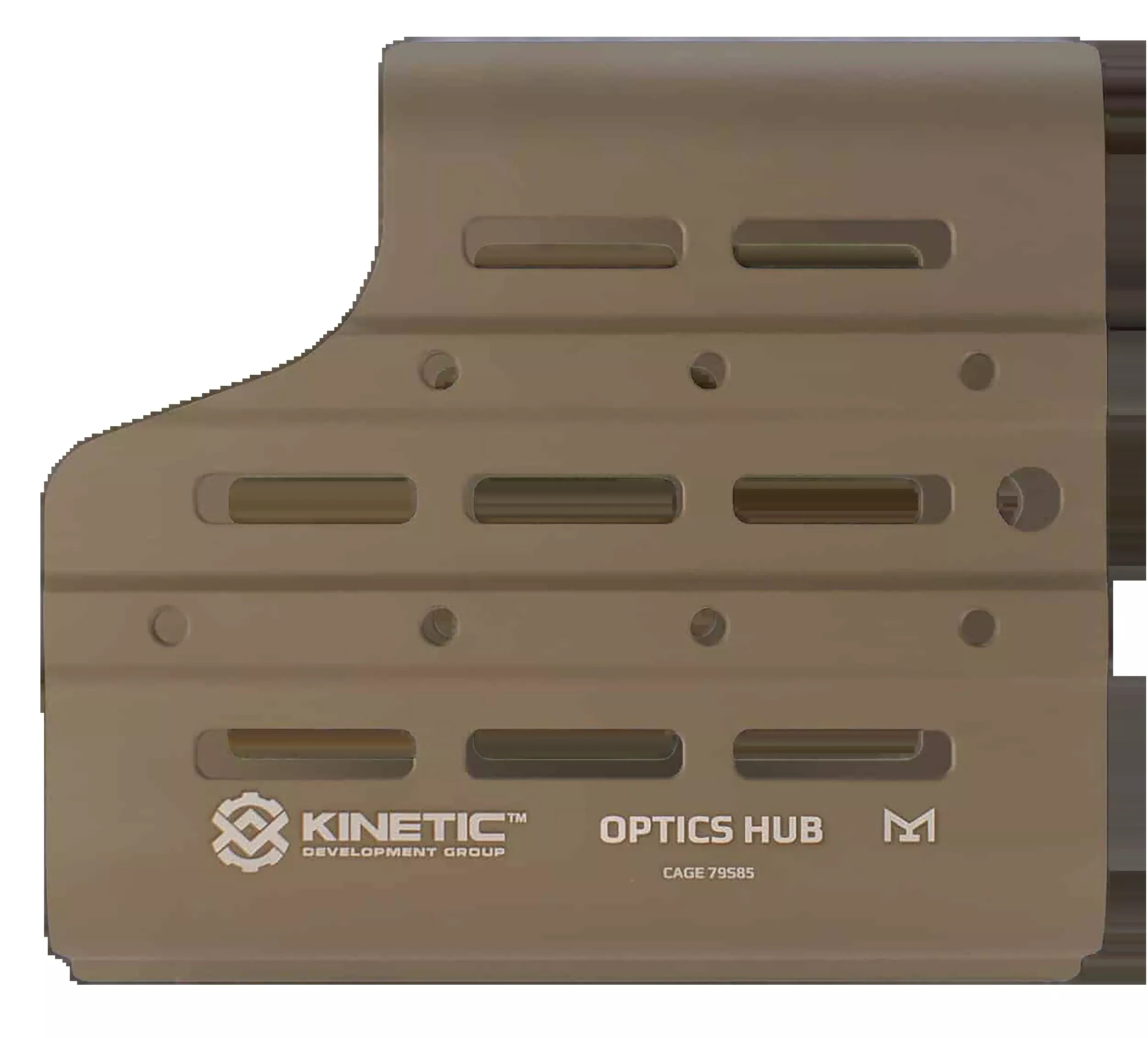 Kinetic Development Group Optics HUB Spotting Scope Case, M-LOK, 6061-T6 Aluminum, Flat Dark Earth, MSH5-110