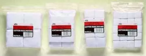Kleen-Bore SuperShooter Patch 38-45/410-20 2.25" Cotton 250/Pack Poly Bag CP13B
