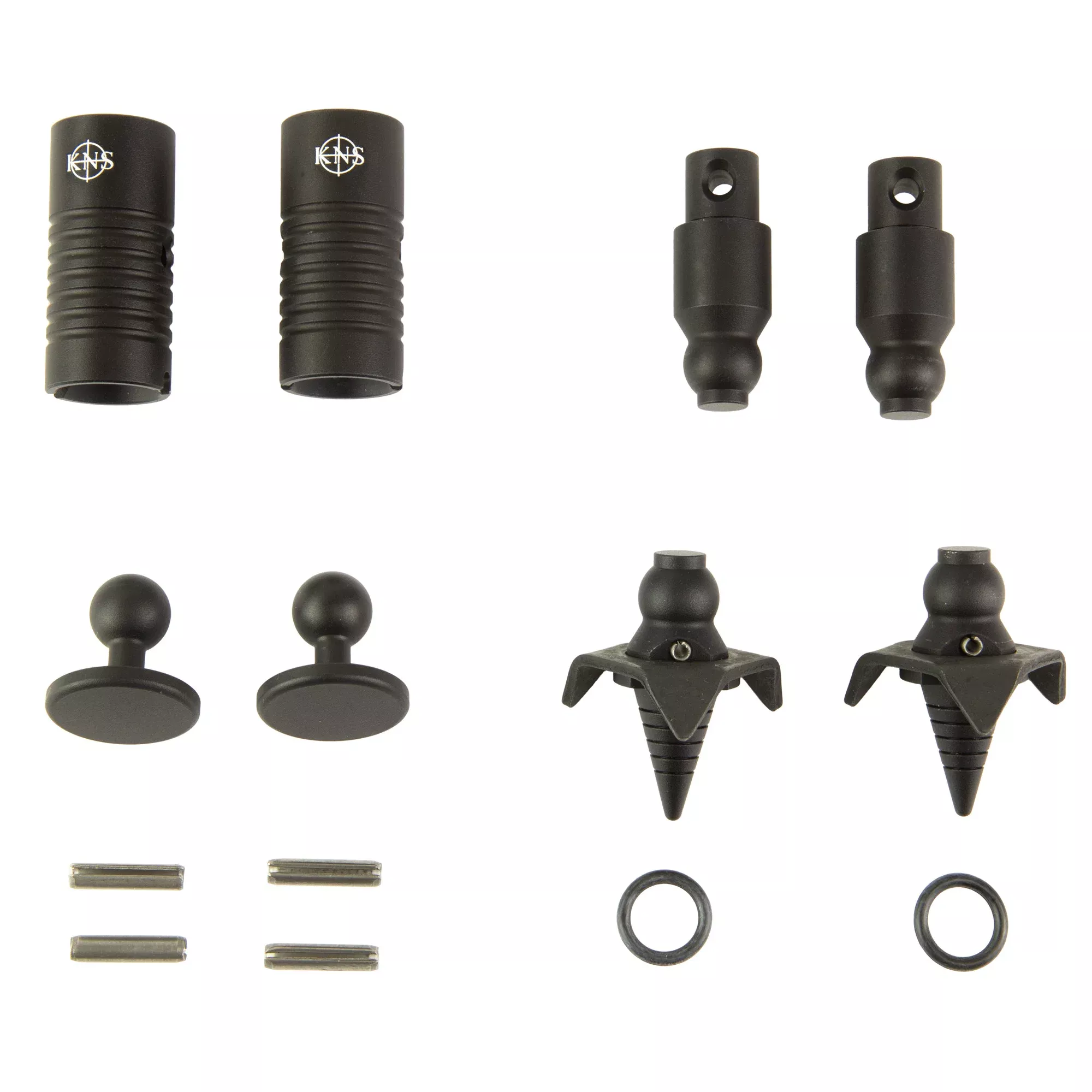 KNS Precision SnapFoot Quick-Change Bipod Kit for Harris Bipods, Modular Feet, Black Snapfoot-Harris Kit