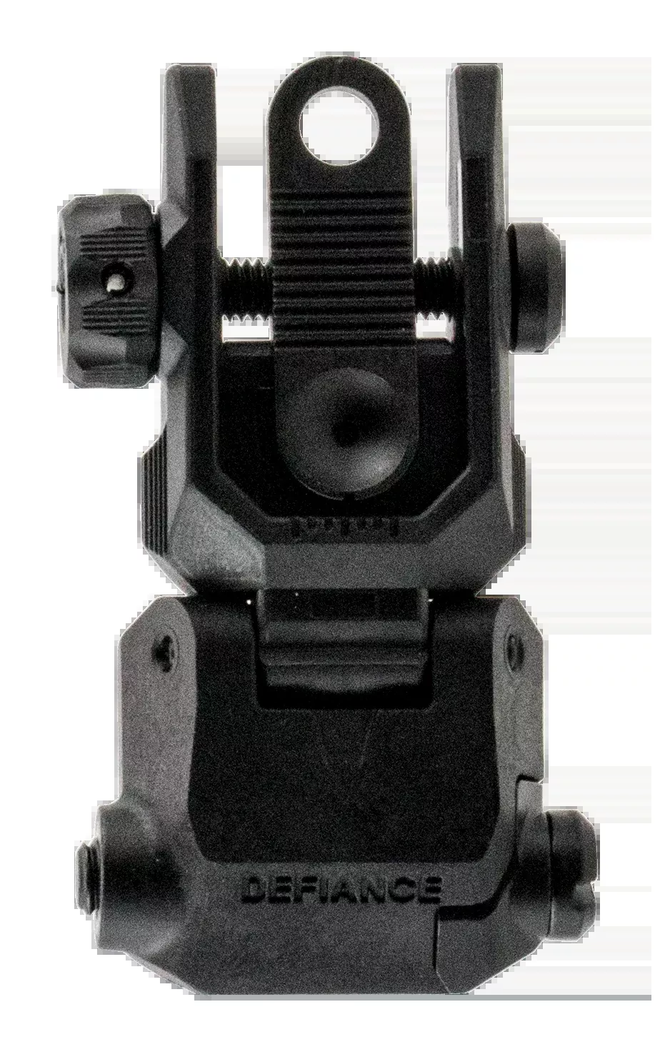 Kriss USA Defiance Low-Profile Flip-Up Rear Sight for AR-15, Polymer Picatinny Mount - DAPRSBL00