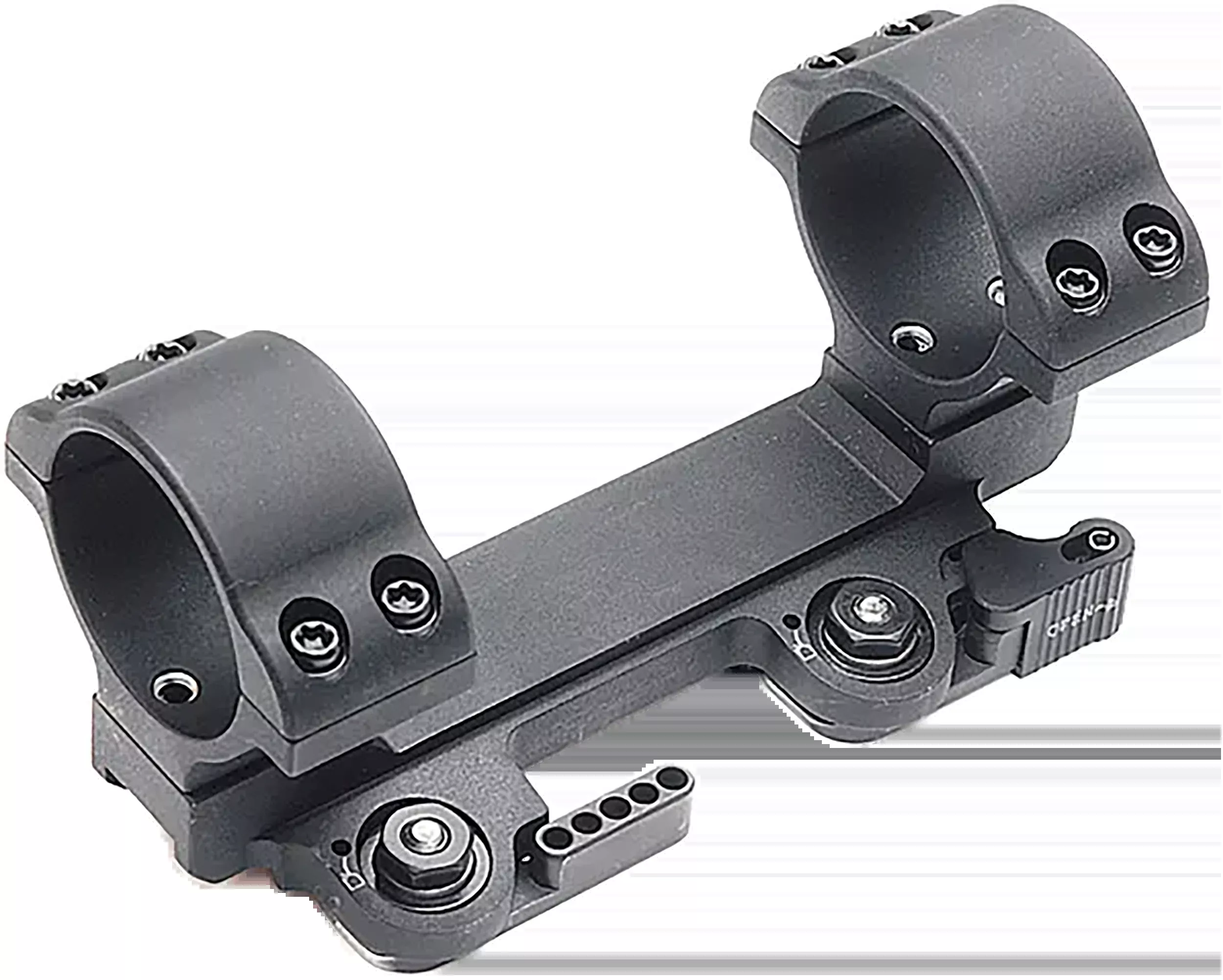 LaRue Tactical In-Line Quick Detach 30mm Scope Mount, Medium Rings, Black Aluminum – LT11130