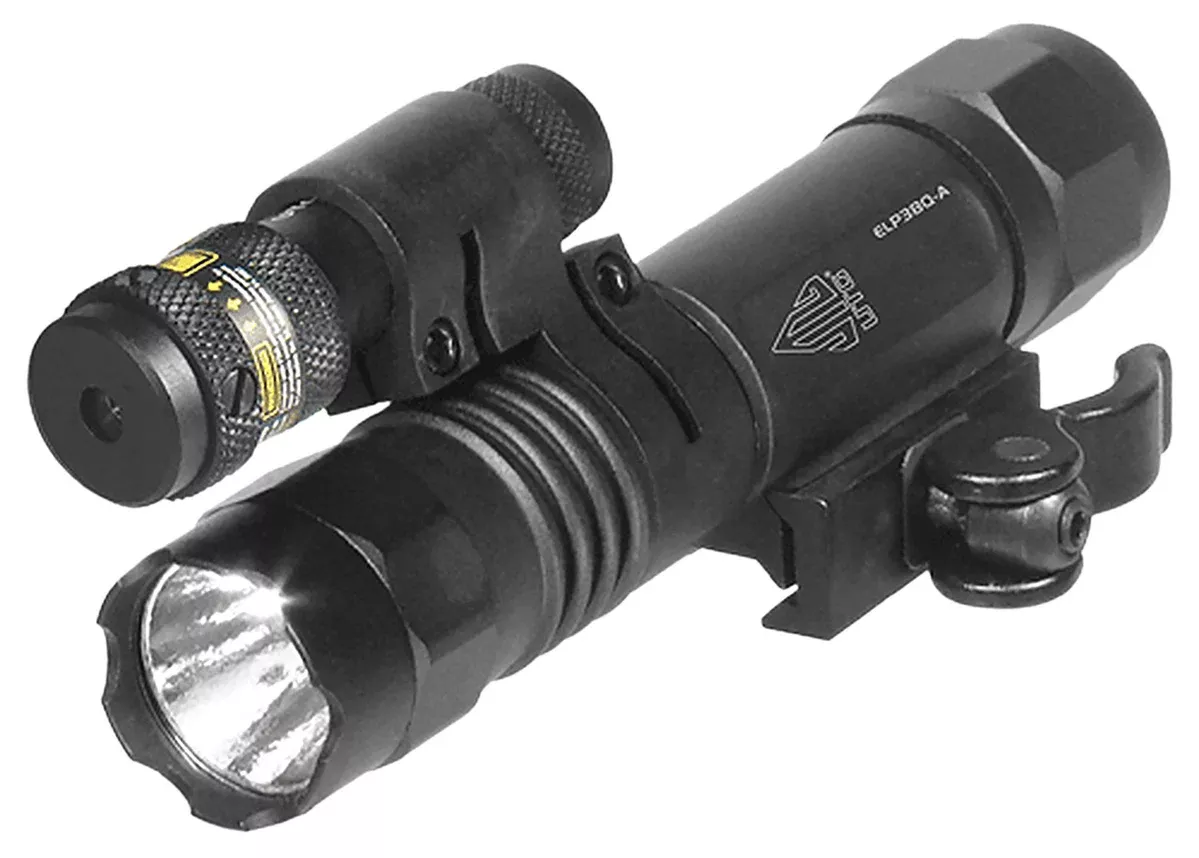 Leapers LTELP38QA Black Aluminum 400Lumens 23mm LED IRB Bulb Red Laser Picatinny/Weaver Mount