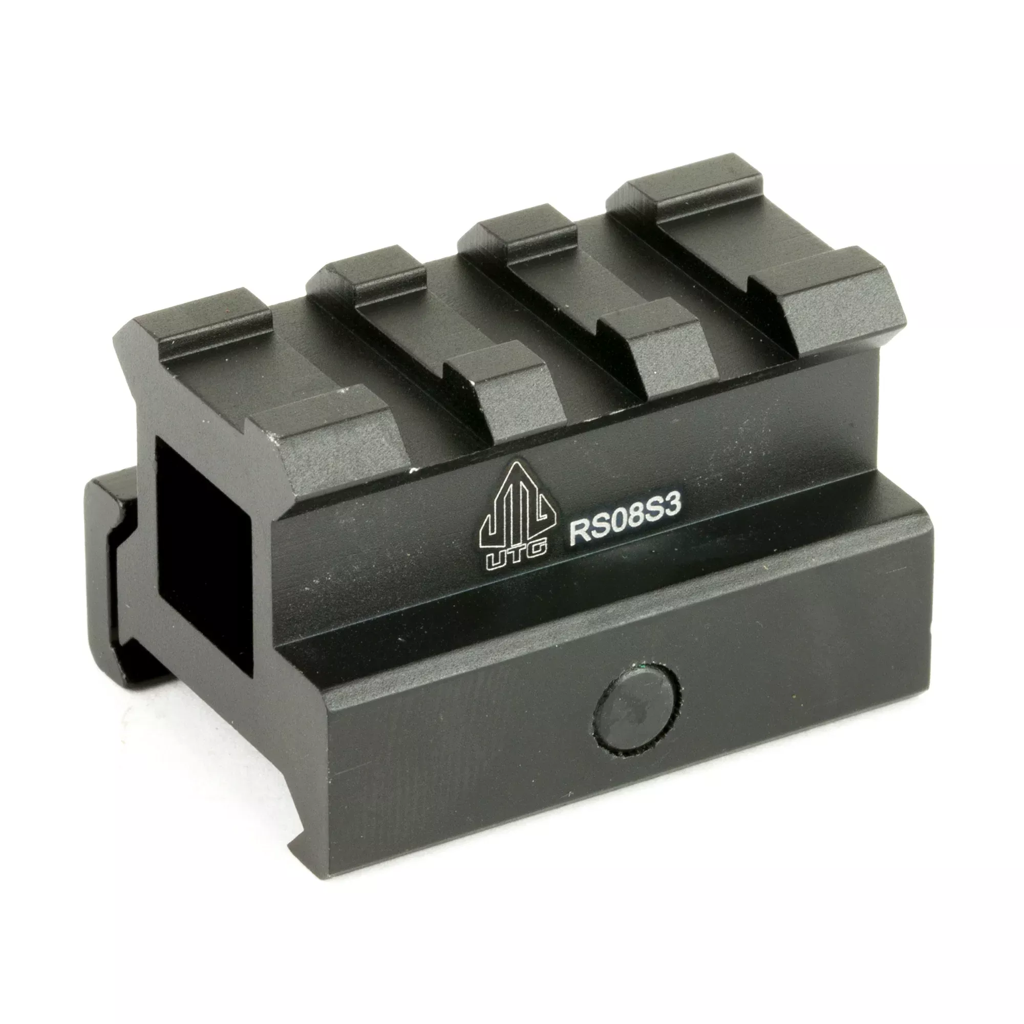 Leapers UTG .83 in High 3-Slot Medium Compact Picatinny Riser Mount MNT-RS08S3
