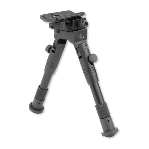 Leapers UTG Shooter's SWAT Bipod Adjustable 6.2" to 6.7" Aluminum Black