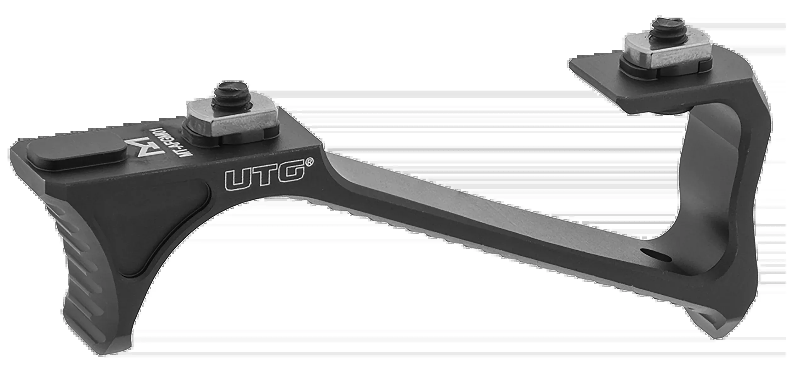 Leapers UTG Ultra Slim Angled Foregrip for M-LOK, 6061-T6 Aluminum, Matte Black Anodized, MTAFGM01