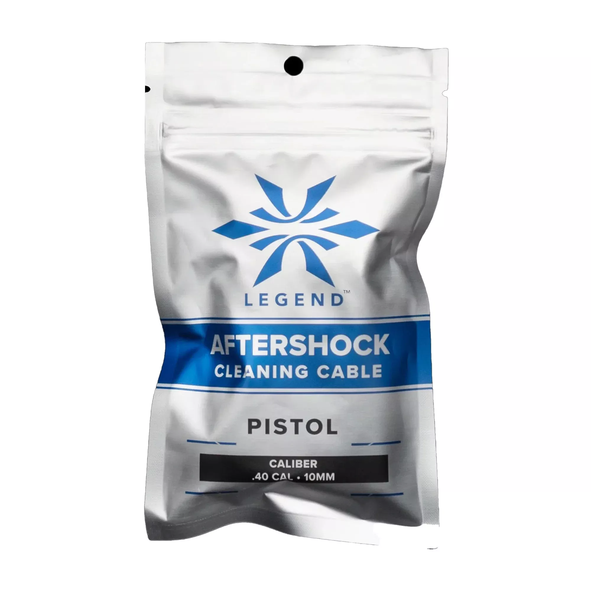 Legend Outdoor Gear Aftershock Bore Cleaning Cable for .40 Cal/10mm Pistols, Washable – AS-CC-40