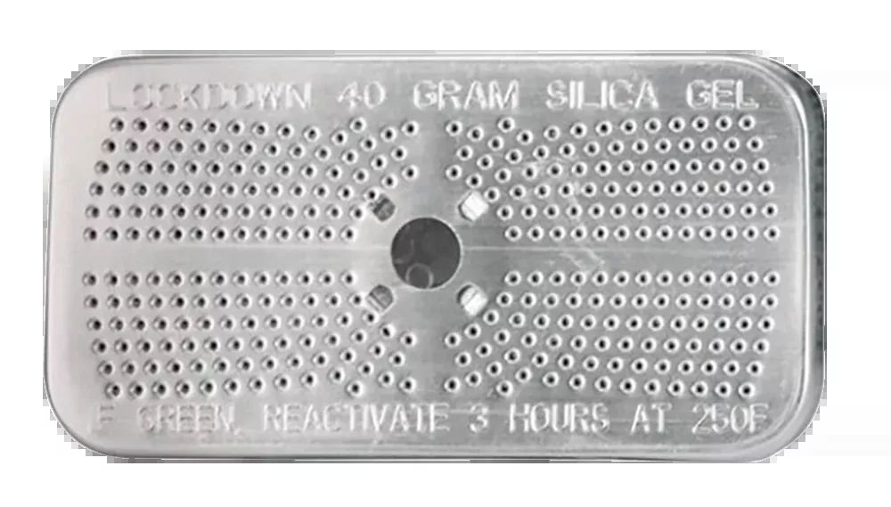 Lockdown Silica Gel Canister, 40-Gram Rechargeable Dehumidifier for Safes and Ammo Cans, 222555
