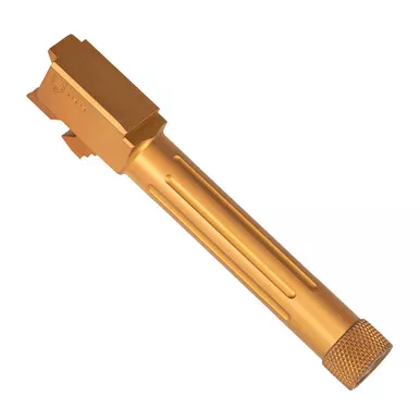 Lone Wolf AlphaWolf Glock 19 9MM Threaded Barrel - 4.6" Threaded Barrel, 1/2X28 Thread Pitch, For 3rd and 4th Generation Glock 19, Copper Finish