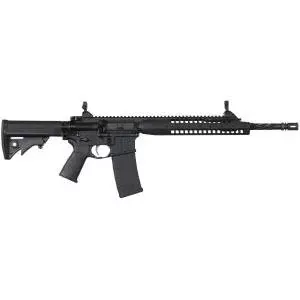 LWRC 5.56x45mm 16.1 30+1 ICA5R5B16 Individual Carbine A5 Black Anodized Black Adjustable Stock Black Magpul MOE+ Grip