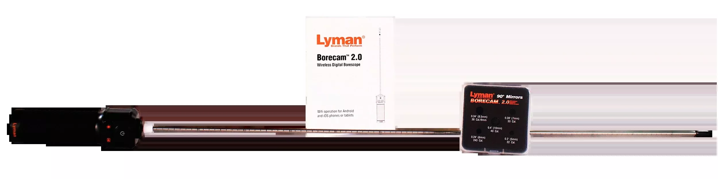 Lyman Borecam 2.0 Wireless Digital Borescope with WiFi, 26 in Rod, IP67 Camera, 04070