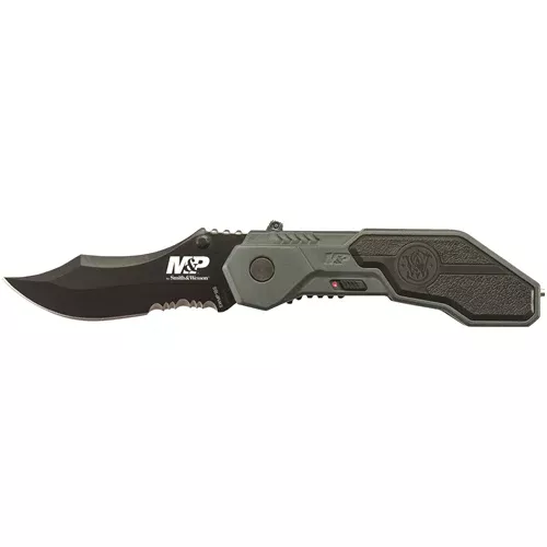 M&P M.A.G.I.C. Assist Black w/40% Serrated Scooped Back