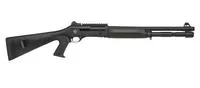 Mac 21000120 1014 12 Gauge 3 " 5 + 1 18.50 ", Black, Synthetic Furniture, Fixed Pistol Grip Stock, Ghost Ring Sight, Optics Mount, 3 Chokes