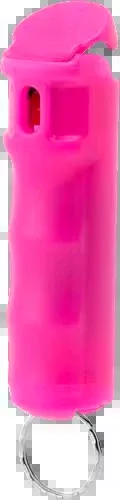 Mace Compact Hard Case Pepper Spray, Pink Keychain Flip-Top, 10% Oleoresin Capsicum, UV Dye – 80787
