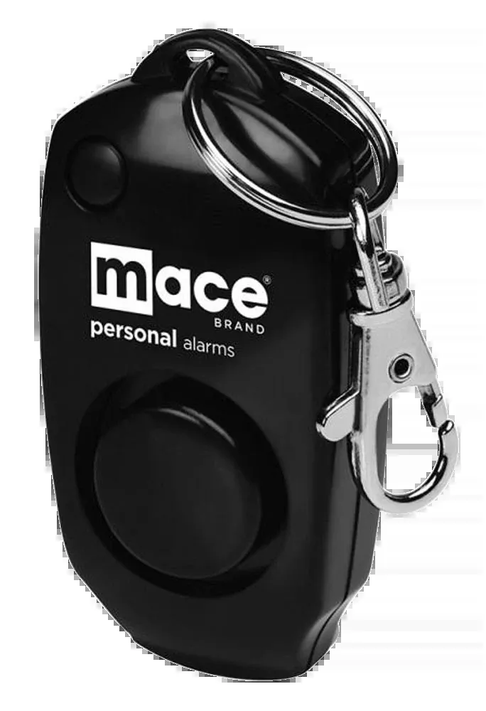 Mace Personal Alarm Keychain with 130 dB Siren & Built-In Whistle, Black Safety – 80738