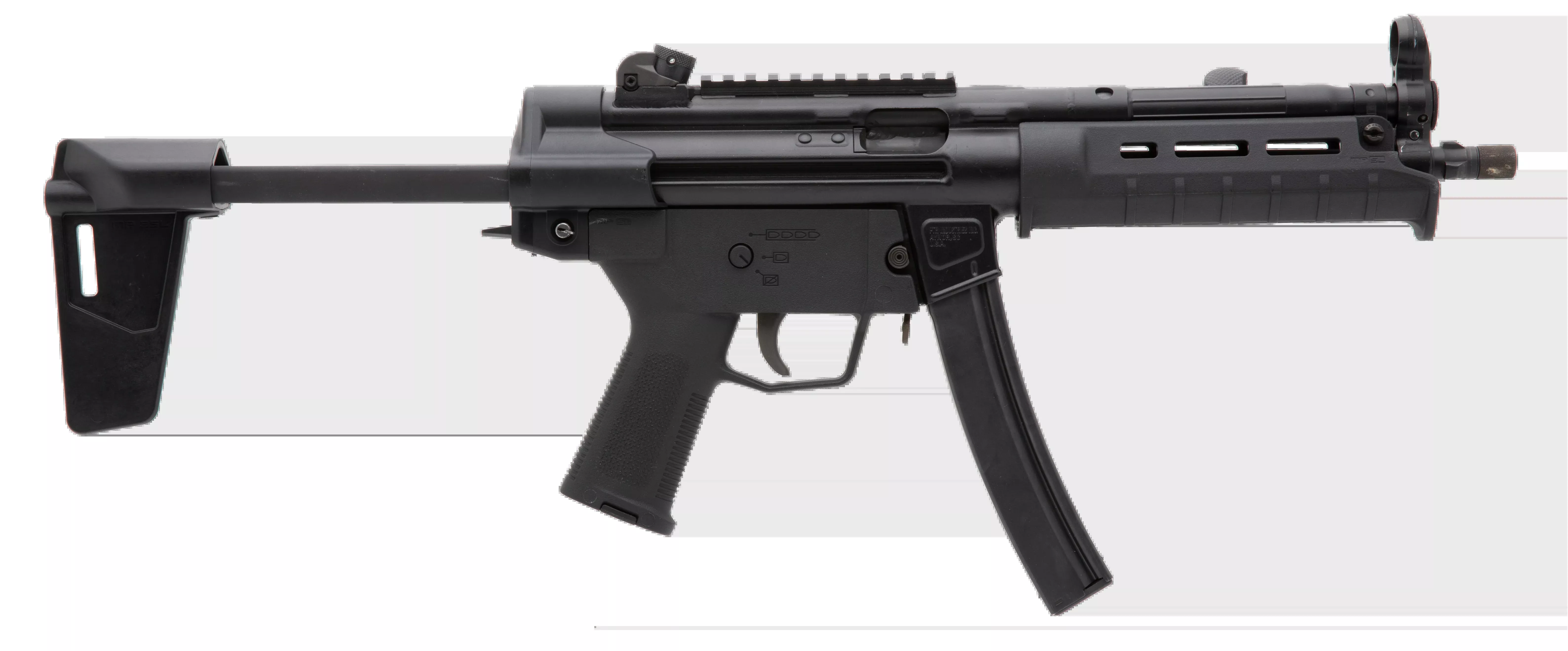 Magpul Industries BSL Collapsible Polymer Arm Brace for HK94/MP5 - Black