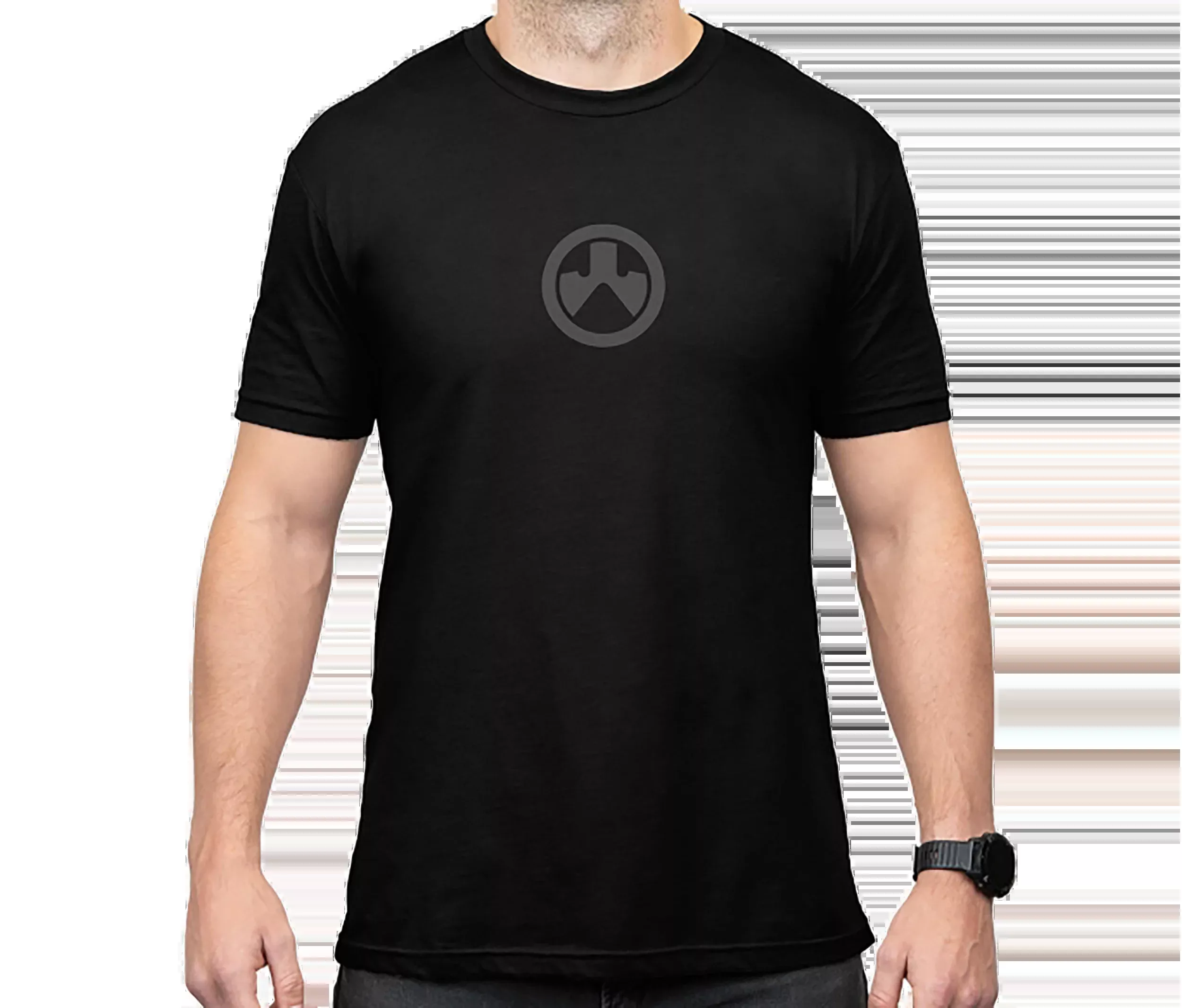 MAGPUL INDUSTRIES CORP Icon Logo Short-Sleeve T-Shirt, Black Cotton/Poly Blend, Large - MAG1115-001-L