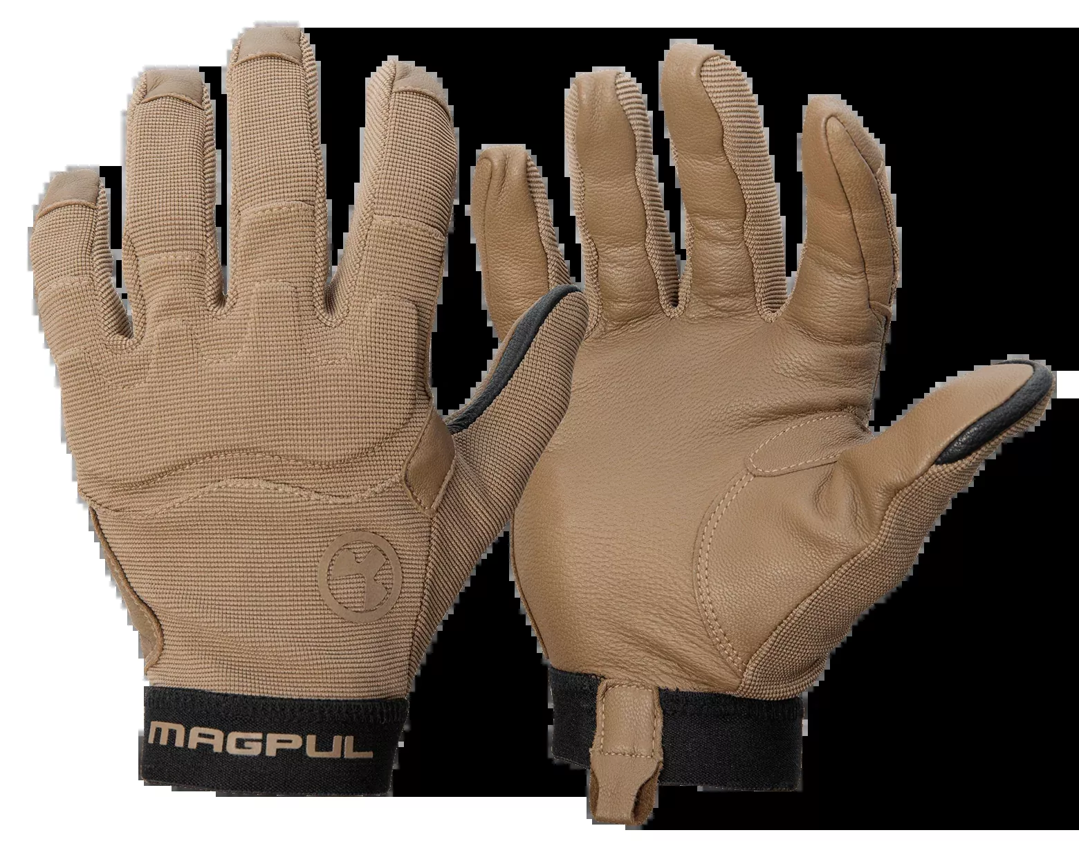 MAGPUL INDUSTRIES CORP Patrol 2.0 Tactical Gloves, Coyote Nylon/Leather, Touchscreen Thumb, MAG1015251