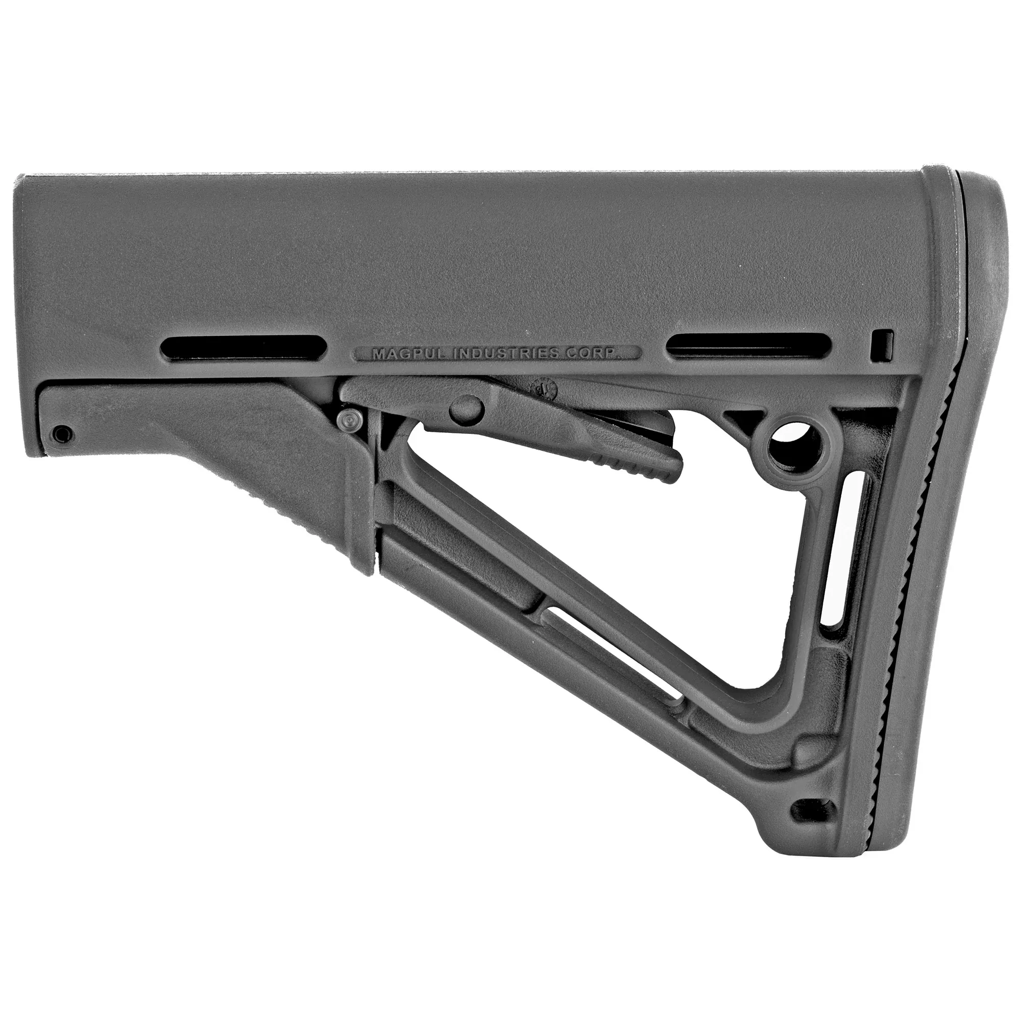 Magpul Industries CTR Carbine Stock for AR-15/M16, Mil-Spec, Black — Friction Lock & Quick-Detach Sling — MAG310-BLK