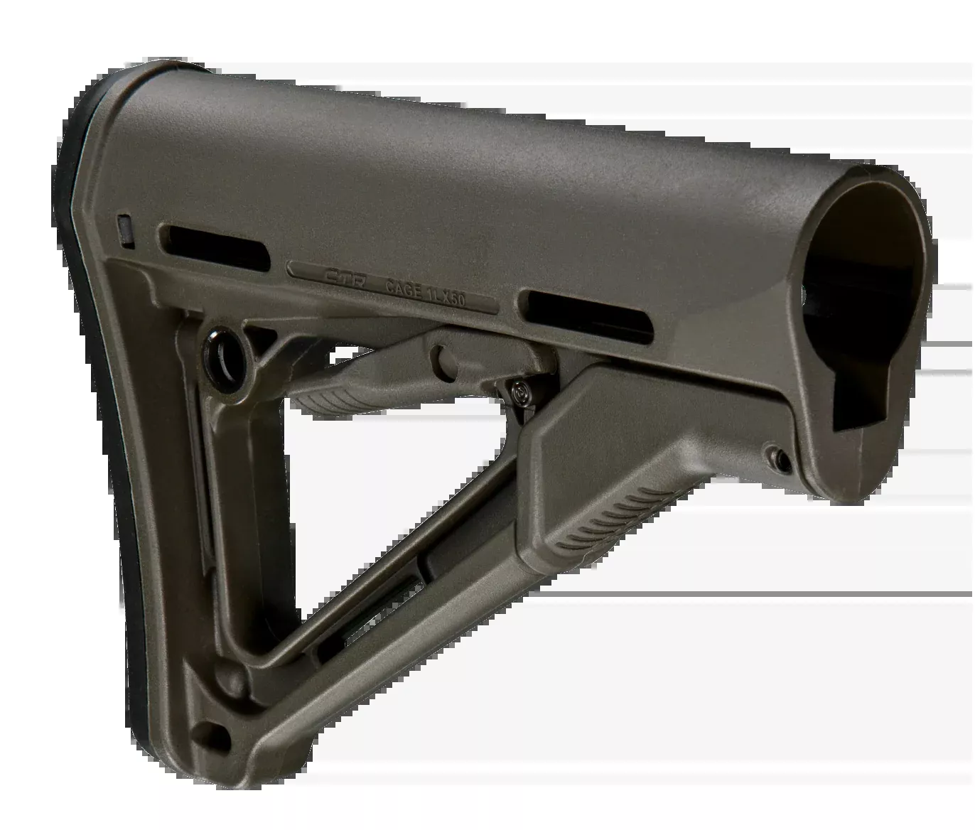 Magpul Industries CTR Carbine Stock Mil-Spec OD Green Polymer for AR-15/M16/M4