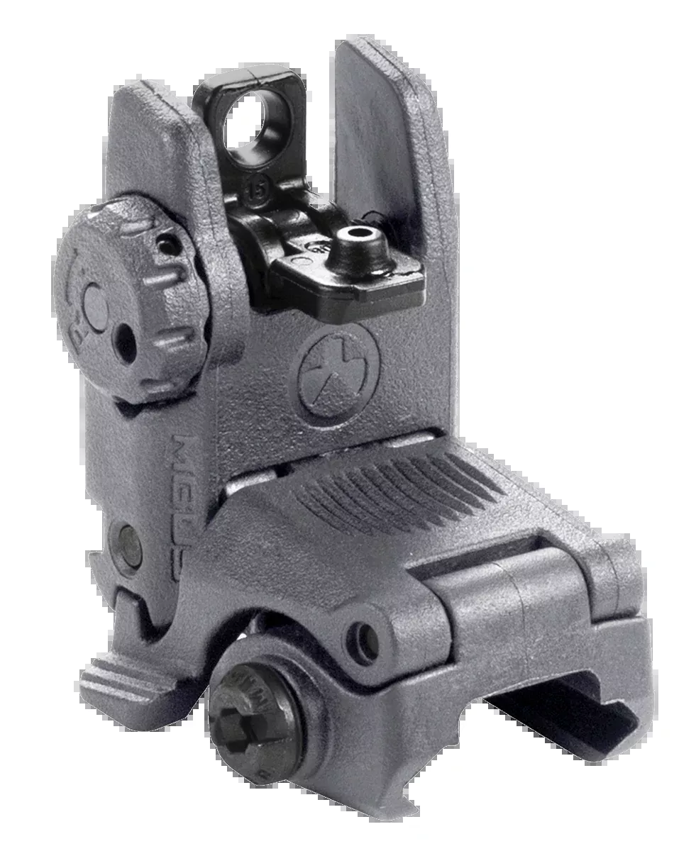 Magpul Industries MBUS Rear Sight Stealth Gray Polymer Flip-Up for AR-15/M16