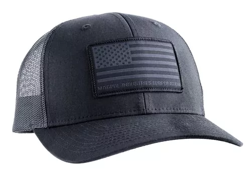 Magpul MAG1215-001 StandardBlack Adjustable Snapback OSFA Structured Woven American Flag Patch