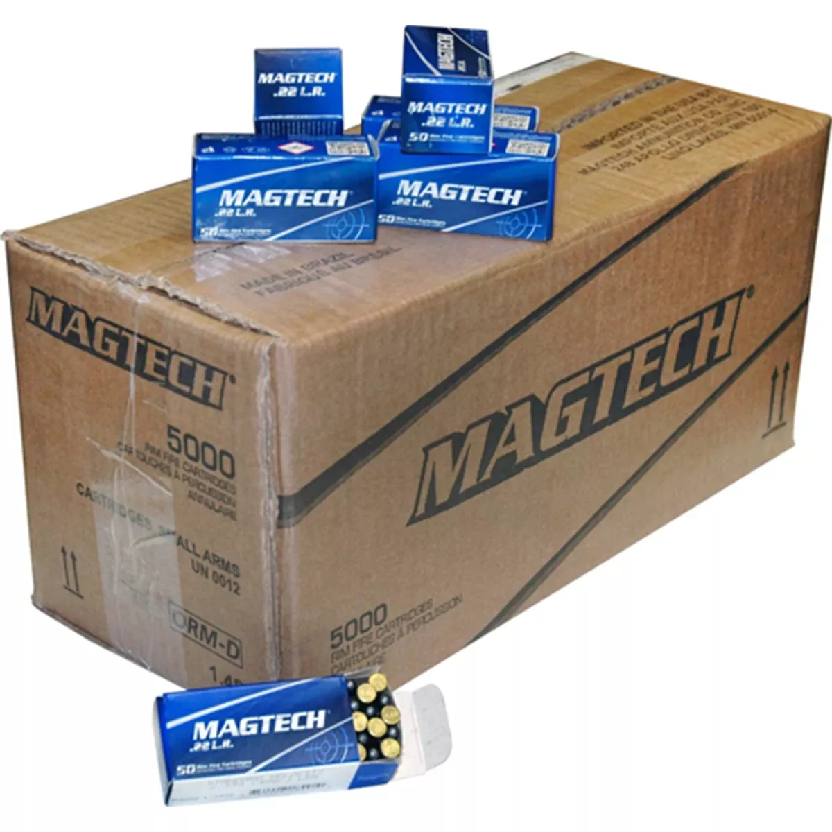 Magtech 22B Rimfire Ammo 22 LR 40 gr Lead Round Nose 5000 Round Bulk Case