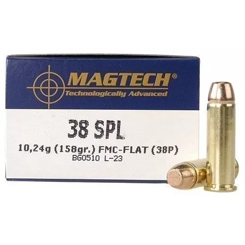 Magtech .38 Special 158 Grain FMJ Flat Point 50 Round Box