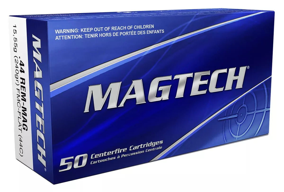 Magtech 44C Range/Training44RemMag 240gr Full Metal Jacket Flat Nose 50 Per Box/20 Case
