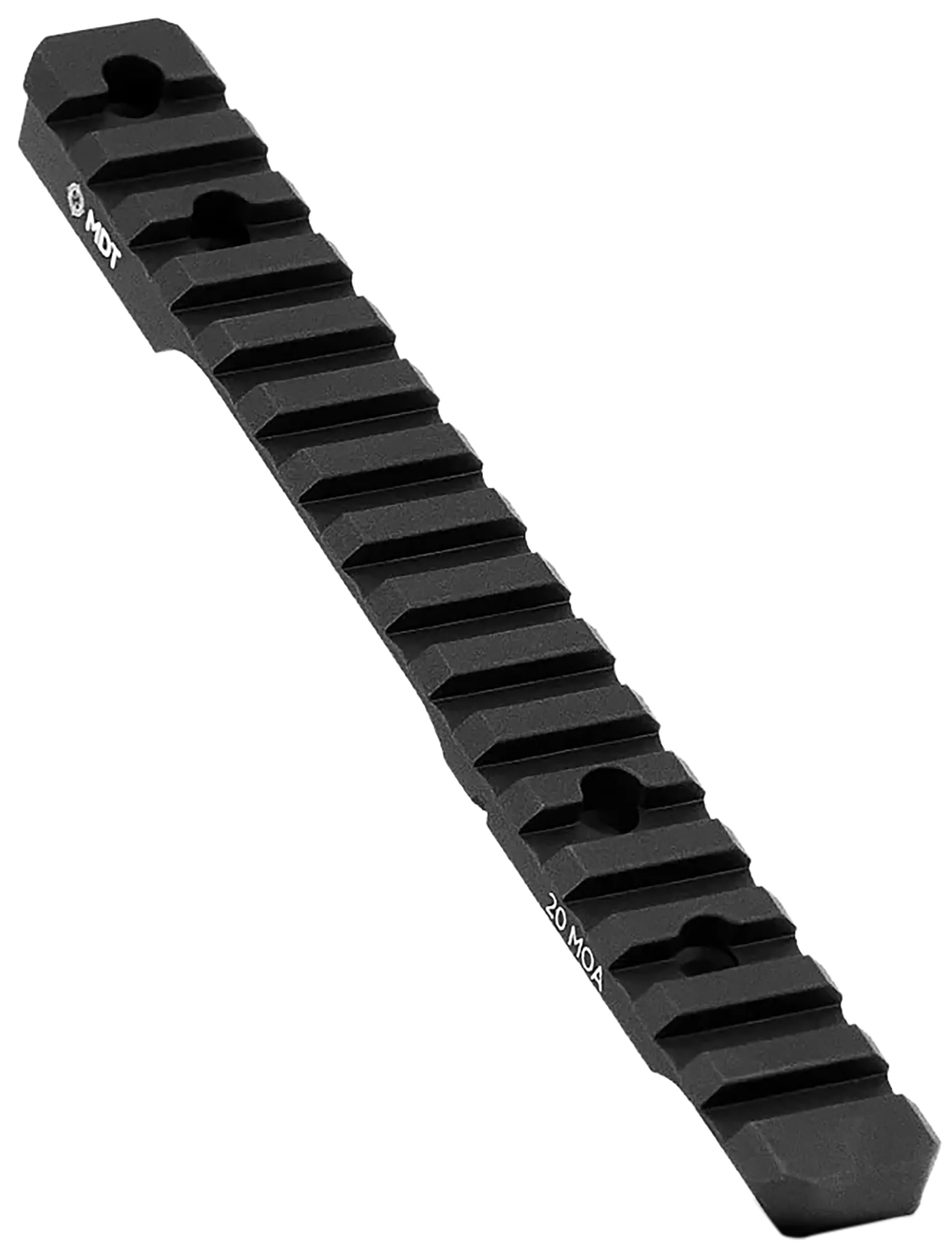 Mdt Sporting Goods Inc 102357BLK 20 MOA Picatinny Scope BaseBlack Anodized Aluminum 11" Long Fits Howa 1500 Long Action