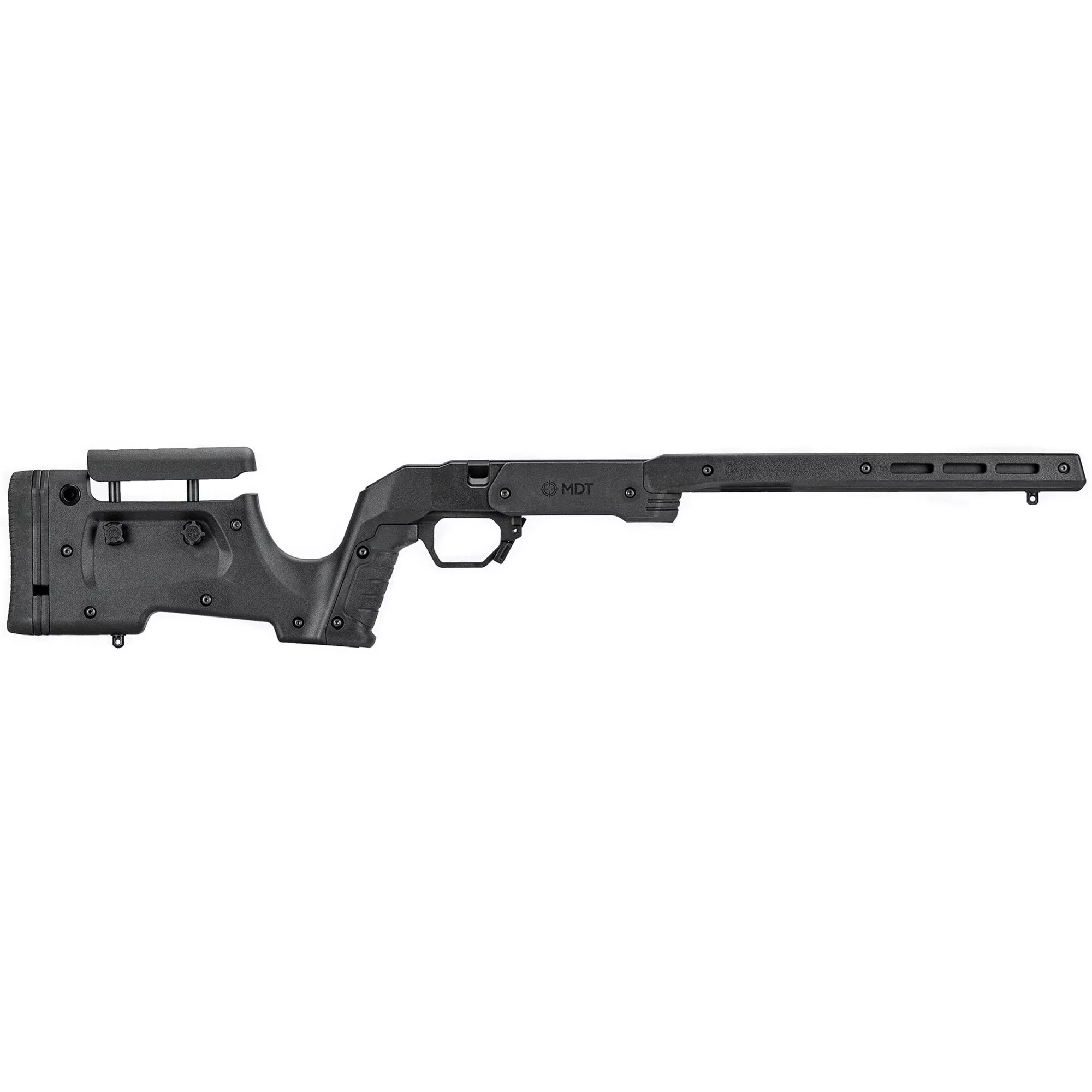 MDT XRS Rifle Chassis System for Remington 700 Short Action Black with M-LOK Forend 104691-BLK