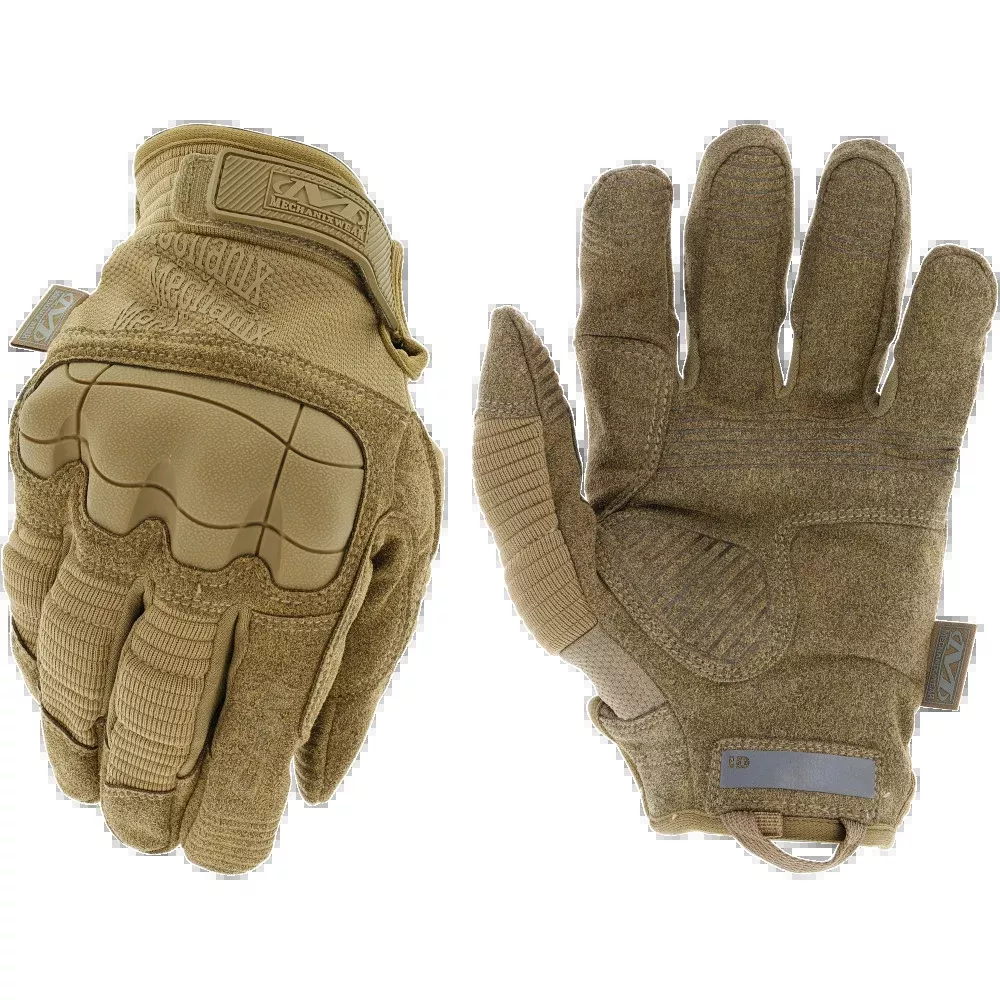 MECHANIX WEAR M-Pact 3 Combat Gloves, Coyote, Medium, Synthetic Leather, Velcro Closure MP372009