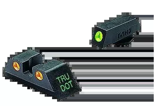 MEPRO USA LLC Tru-Dot Night Sight Set for Glock 10mm/.45 ACP, Green Front/Orange Rear 102223301