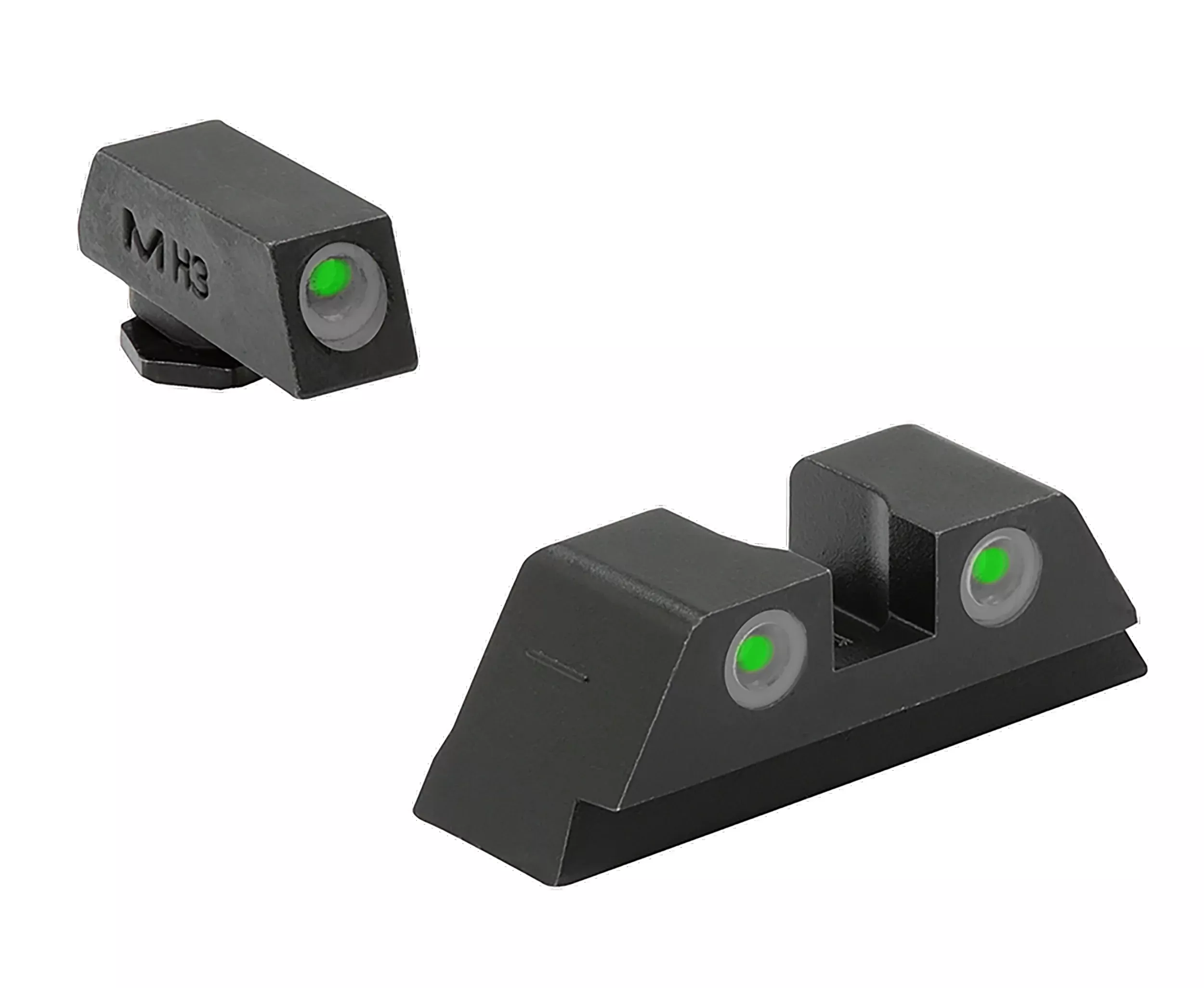 MEPRO USA LLC Tru-Dot Tritium Night Sight Set for Glock 17-19, 22-25, 28, 31-35, 37-39