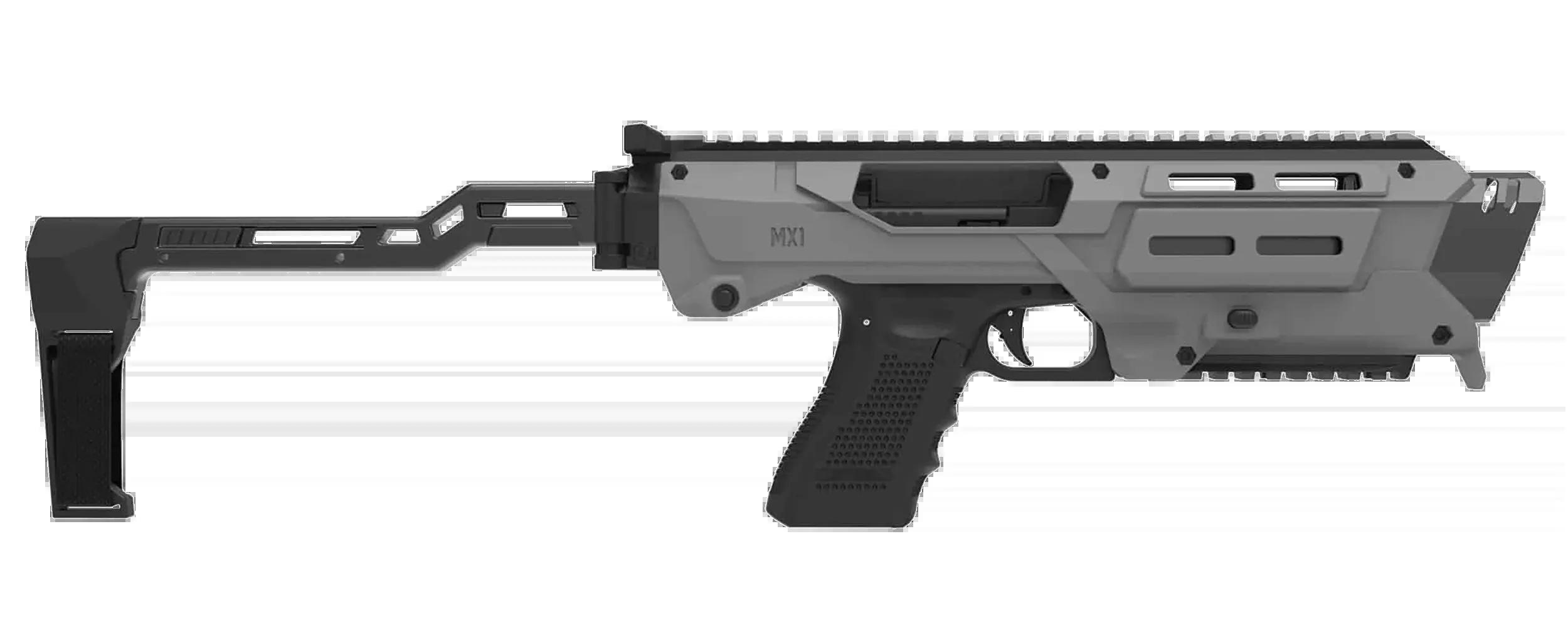 Meta Tactical MX-1 Glock Conversion Kit with Folding Stabilizer - Gray
