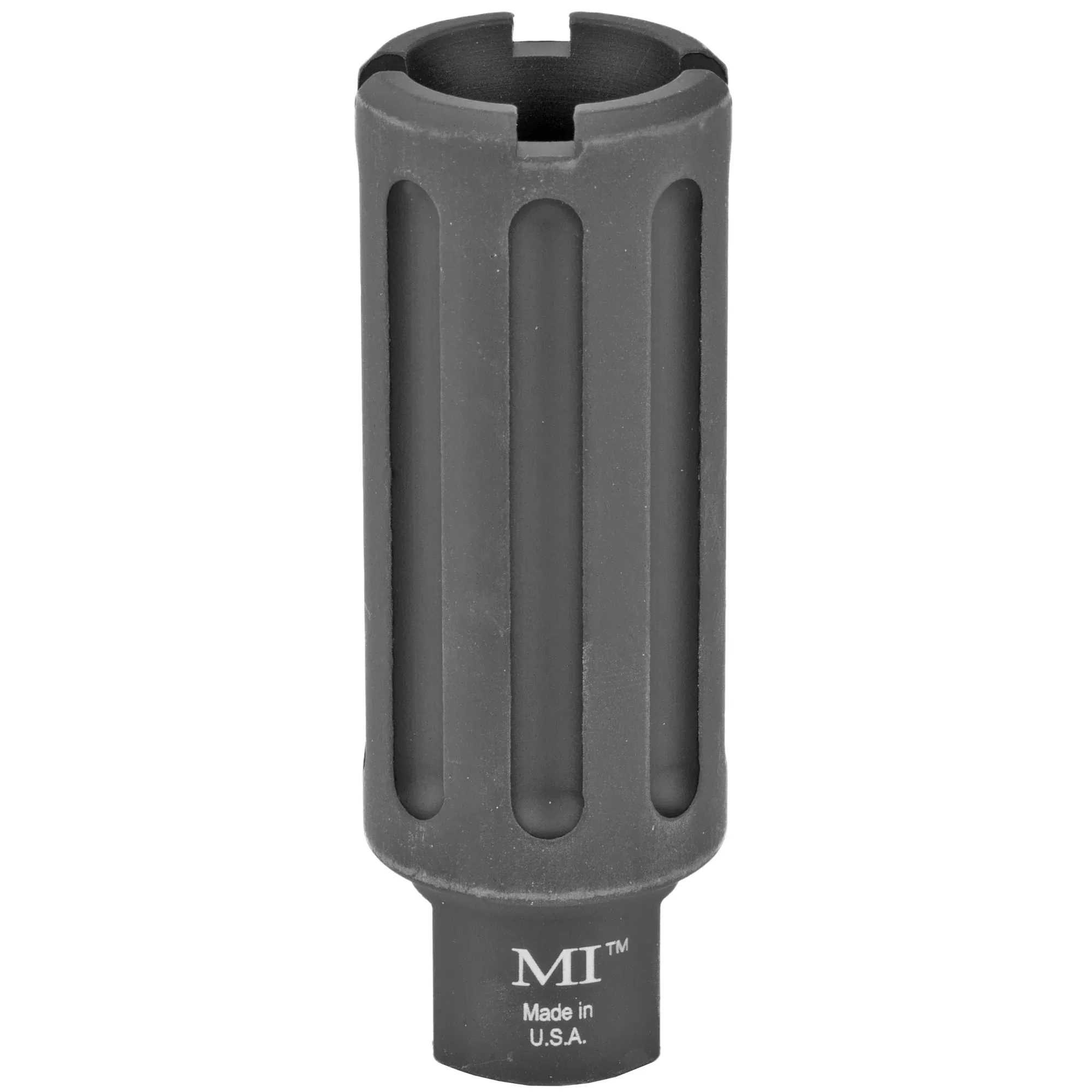 Midwest Industries 9mm Blast Can Muzzle Device, 1/2x36 Thread Hardcoat Anodized MI-BC9
