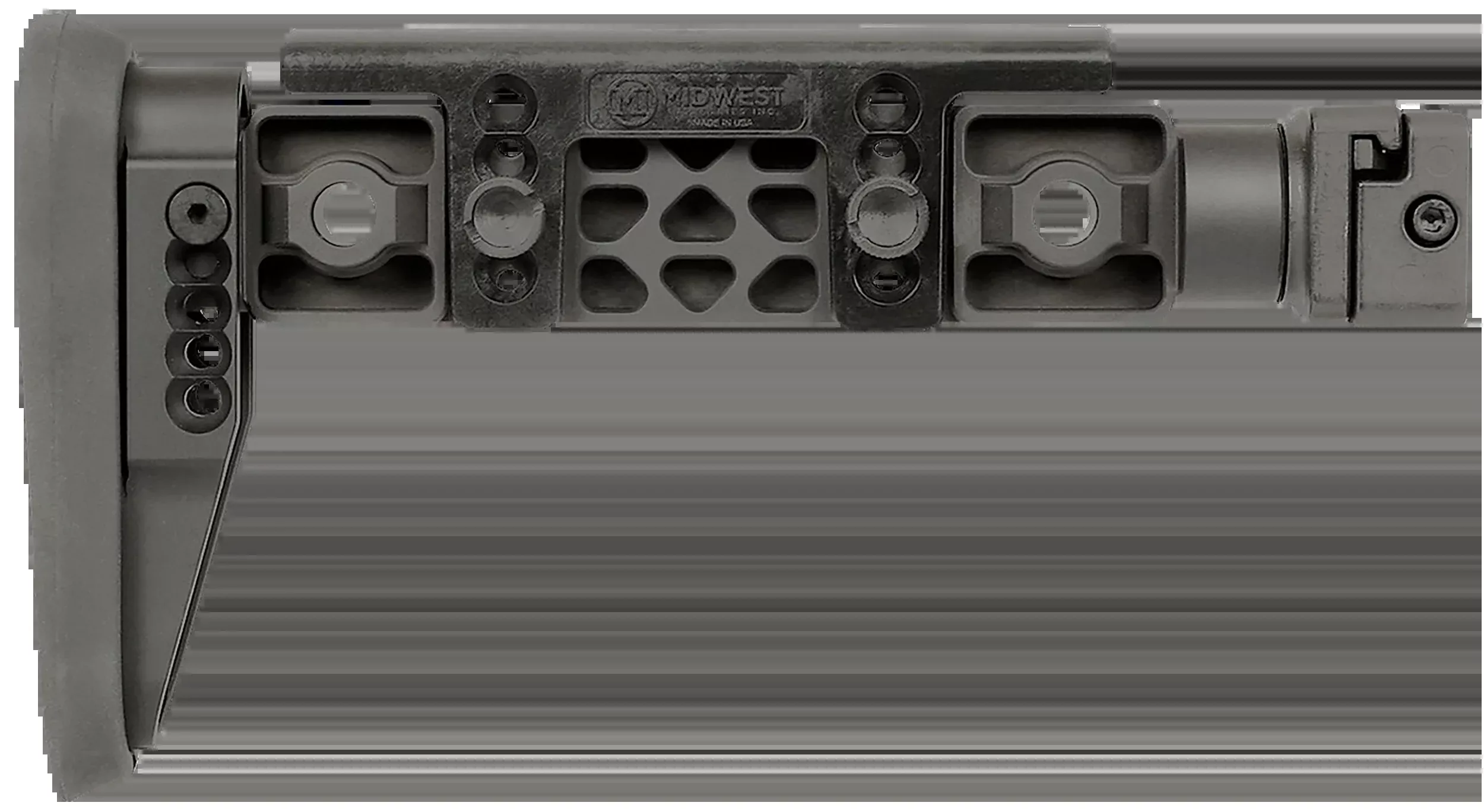 Midwest Industries Alpha Fixed Beam 1913 Side Folding Stock - Black