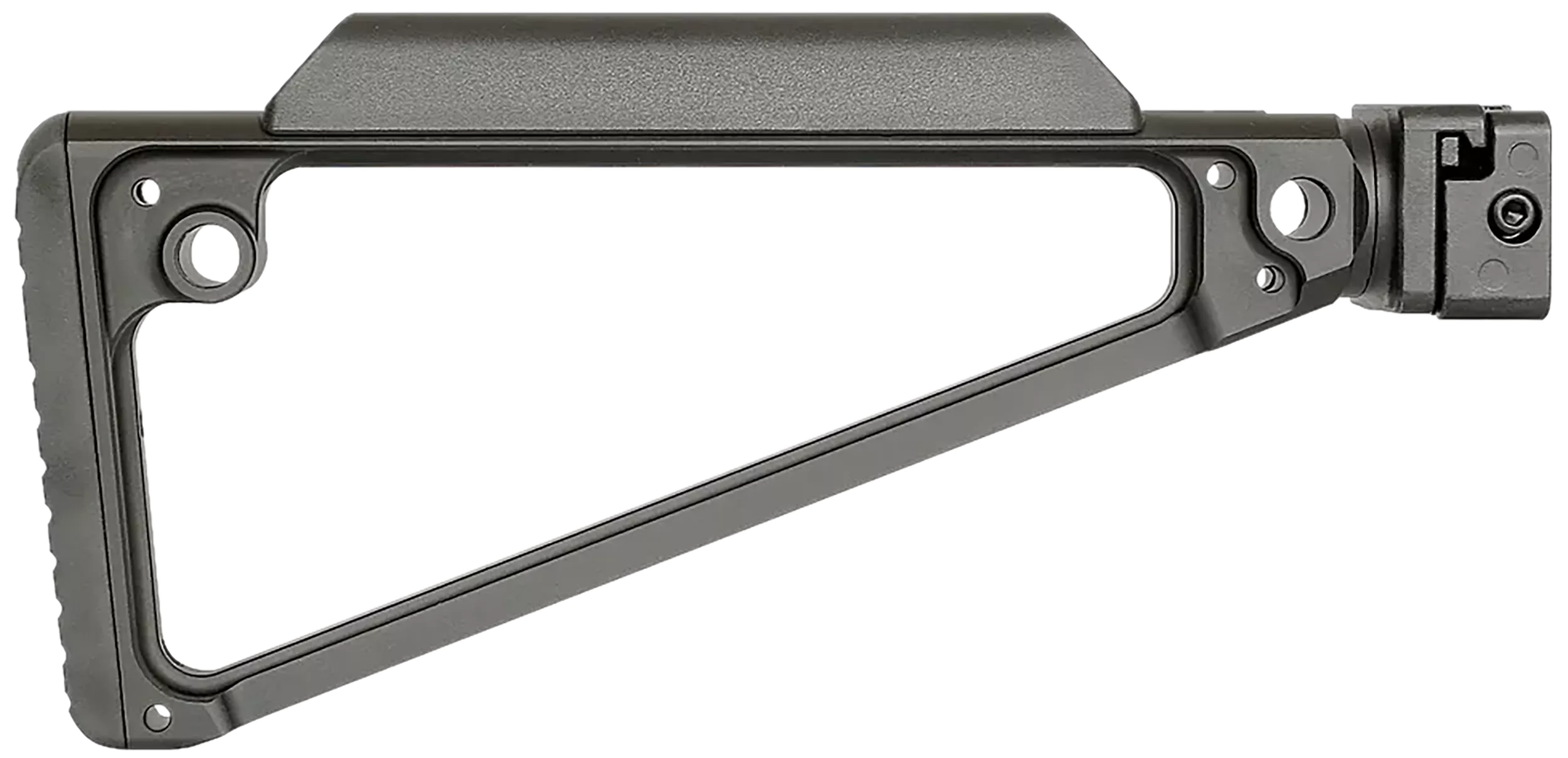 Midwest Industries MITRISF Triangle Side Folding Stock Black 6061 Aluminum
