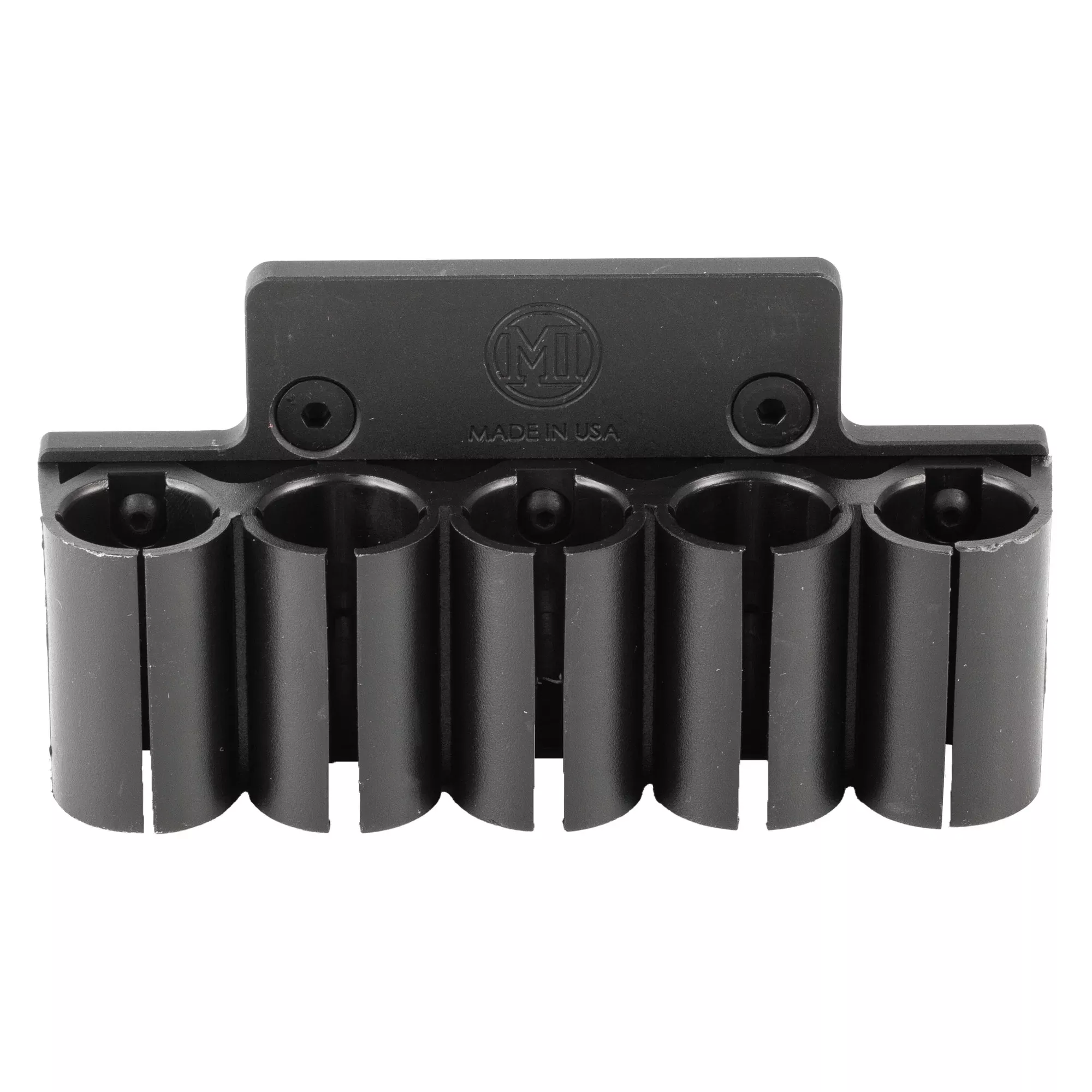 Midwest Industries Shotgun Stock 5-Shell Holder & Mounting Plate, Black MI-SG-SHP-BUNDLE