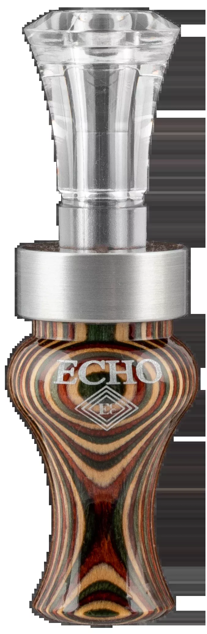 MO Tactical Products LLC Echo Timber Duck Call, Double Reed DiamondWood Barrel & Polycarbonate Insert 77754