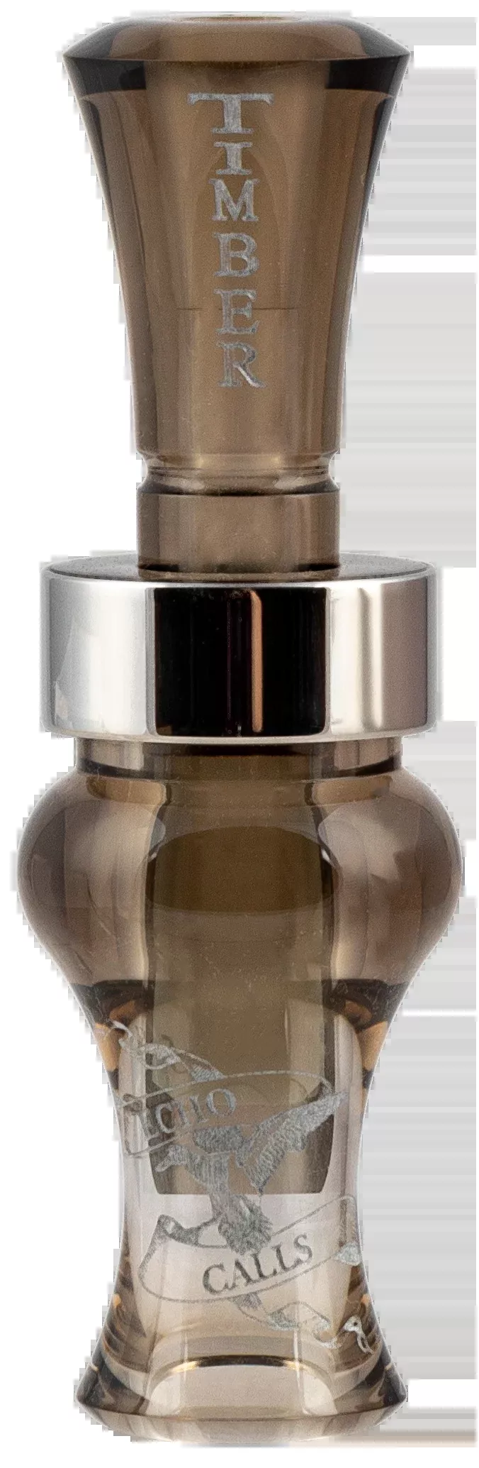 MO Tactical Products LLC Echo Timber Duck Call, Single Reed Acrylic Smoke Gray – 77730