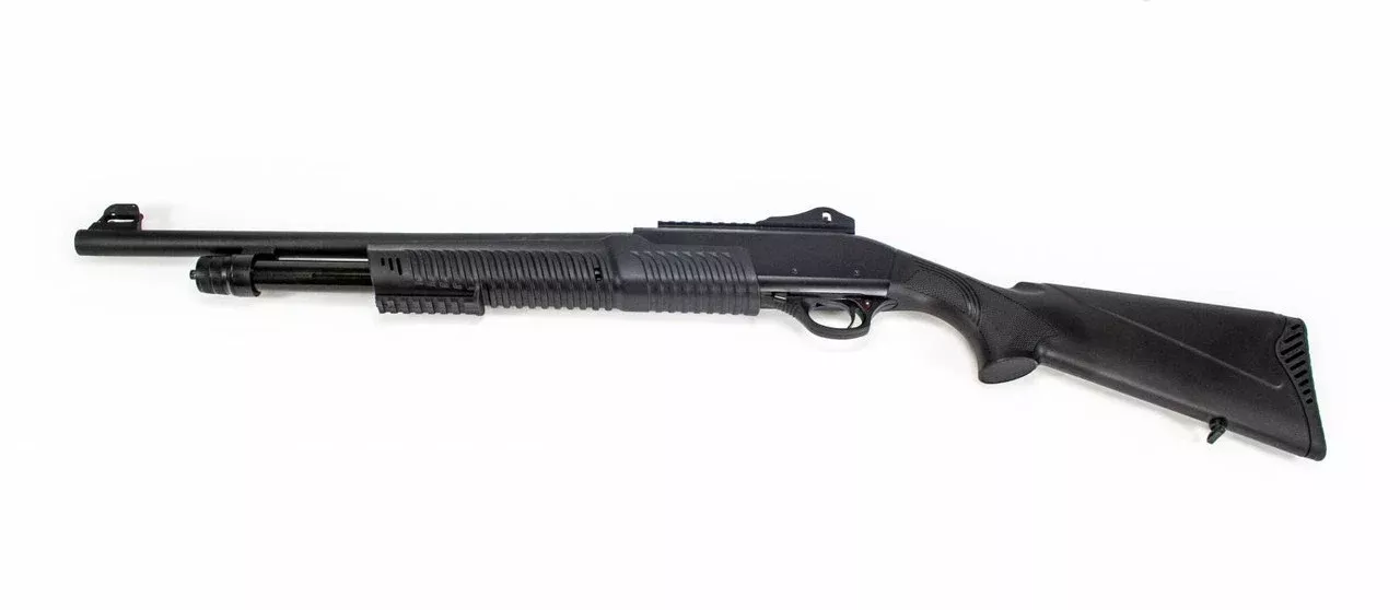 Monastor 103 12 Gauge Pump Shotgun w/Ghost Ring Sights -Black