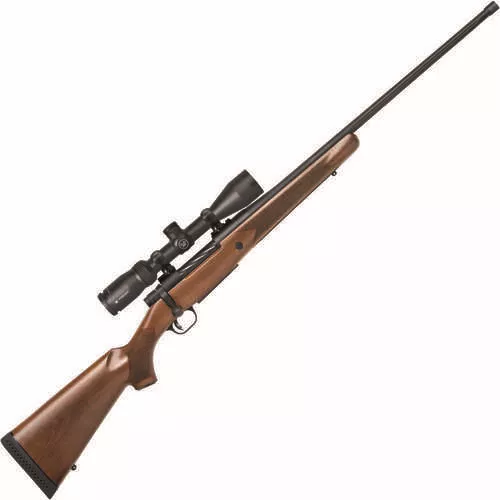 Mossberg Patriot Walnut Vortex Scoped Combo .300 Win Mag Bolt Action Rifle 24 " Fluted Threaded Barrel 3 Rounds With Vortex Crossfire Ii 3- 9x40mm Scope Walnut Stock Matte Blued Finish